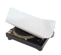 Housse anti-poussière élégante pour tourne-disque offrant une protection durable contre les rayons UV (argenté)