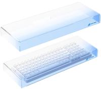 Housse Anti-poussière en Acrylique Transparent pour Clavier mécanique 98 Touches, 17,4 x 6,5 x 1,9 Pouces, Compatible avec Les Tailles inférieures à 98 Touches, Bleu