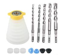 Housse anti-poussière en silicone pour marteau électrique, bol collecteur de poussière à tige SDS avec joints, bouclier étanche pour embouts de 6 à 14 mm, jaune/blanc (tige carrée)