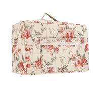 Housse anti-poussière en tissu pour machine à coudre | Housse pliable avec poches de rangement pour la plupart des machines à coudre standard | Protection anti-poussière pour salle d'atelier | Sac de