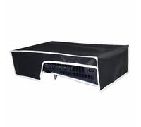 Housse Anti-poussière Horizontale pour PS5 Pro,Housse Anti-Griffes Anti-poussière pour Console de Jeux,Housse de Protection Anti-poussière en Tissu Oxford pour PS5 Pro (Noir avec Garniture Blanche)