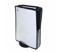 Housse anti-poussière horizontale/verticale pour console PS5, anti-rayures, étanche, anti-poussière, avec port de câble arrière pour accessoires de jeu pour PlayStation 5 (pas pour PS5 Slim)