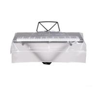 Housse anti-poussière imperméable pour claviers électroniques 61/88 touches, matériau PEVA, design pliable et peu encombrant (61 touches)