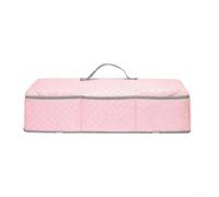 Housse anti-poussière matelassée en nylon compatible avec Cricut Maker 4, Explore 4, Maker 3, Explore 3, Explore Air 2 avec poches extérieures pour outils (rose)