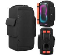 Housse anti-poussière multifonction compatible avec JBL PartyBox 130/Club | Housse de protection anti-rayures avec poches latérales pour microphone, chargeur, câble, accessoires