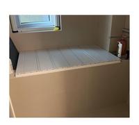 Housse anti-poussière pliable pour baignoire - Panneau isolant de 1,2 cm d'épaisseur - Étagère de bain évolutive - Couvercle anti-poussière pour baignoires - Imperméable - Accessoire de salle de bain