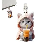Housse anti-poussière pour chaton | Protection de port de charge antichoc - Accessoires de téléphone résistants aux chocs, gadgets techniques réutilisables pour la protection des appareils mobiles