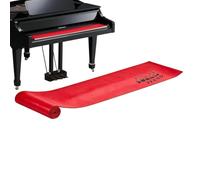 Housse anti-poussière pour clavier de piano 88 Touches Anti-Rayures | Tissu de protection clavier musical Studio, scène, maison, théâtre, conservatoire, auditorium, Rouge