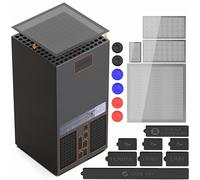 Housse anti-poussière pour console de jeu Xbox Series X - 8 bouchons anti-poussière en silicone et 4 filtres anti-poussière en PVC - Coque anti-poussière pour Xbox Series X - Accessoires avec 6