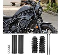 Housse Anti-poussière pour Fourche supérieure Avant inférieure en Aluminium pour Moto Gators Bottes Amortisseur Compatible avec Rebel CMX 500 CMX 300 Rebel 500 CMX300 (1 Jeu)