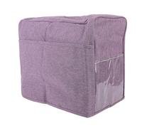 Housse anti-poussière pour machine à coudre, housse de protection pliable en polyester à 3 couches avec poches pour la plupart des machines à coudre standard, résistante à l’eau et (Violette)