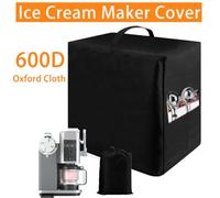 Housse anti-poussière pour Machine à crème glacée, couverture pour Machine à glace Ninja, tissu Oxford, protection étanche pour machine à boissons avec sac de rangement Black