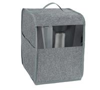 Housse anti-poussière pour machine à glace Kitchenaid Kclassic et Kselect, en nylon résistant à l'eau, avec poches de rangement, lavable en machine, gris