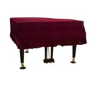 Housse Anti-Poussière Pour Piano, Housse De Piano En Velours Doré, Housse De Piano, Housse De Piano À Queue190-200Cm (Bordeaux)