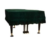 Housse Anti-Poussière Pour Piano, Housse De Piano En Velours Doré, Housse De Piano, Housse De Piano À Queue 150-160Cm(Vert Foncé)