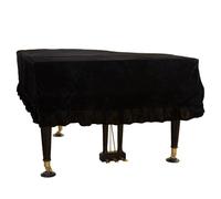 Housse Anti-poussière Pour Piano, Taille : 150/170/190/210/230 Cm, Tissu Peluche, Anti-rayures + Anti-poussière, 5 Couleurs En Option, Pour Piano À Queue,230-240cm,Black
