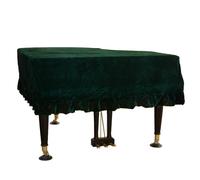 Housse Anti-poussière Pour Piano, Taille : 150/170/190/210/230 Cm, Tissu Peluche, Anti-rayures + Anti-poussière, 5 Couleurs En Option, Pour Piano À Queue,230-240cm,Green