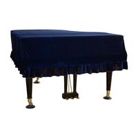 Housse Anti-poussière Pour Piano, Taille : 150/170/190/210/230 Cm, Tissu Peluche, Anti-rayures + Anti-poussière, 5 Couleurs En Option, Pour Piano À Queue,210-220cm,Blue