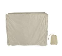 Housse Anti-poussière pour Table de -Pong, 190, en Taffetas de Polyester Enduit d'argent, Couverture pour carrelage de Table de Patio avec Fermeture éclair, Beige, 155x75x144cm