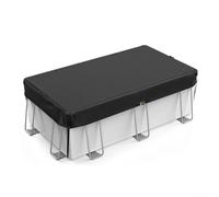 Housse anti-poussière rectangulaire d'extérieur avec tissu Oxford imperméable et coutures renforcées pour maintenir la propreté de la piscine et prolonger la durée de vie de la piscine (1,8 x 3,7 m)