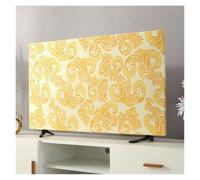 Housse anti-poussière universelle pour écrans de 43, 50, 55, 65 pouces, design suspendu, tissu en flanelle anti-poussière pour téléviseurs à écran plat LCD LED (doré uspicious 28")