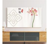 Housse Anti-poussière Universelle Pour Téléviseur 32-80 Pouces Avec Motif Floral 3D Protecteur D'écran LCD/LED Extensible Haut De Gamme Pour Téléviseurs Plats/courbés-flower4||55inch