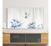 Housse Anti-poussière Universelle Pour Téléviseur 32-80 Pouces Avec Motif Floral 3D Protecteur D'écran LCD/LED Extensible Haut De Gamme Pour Téléviseurs Plats/courbés-flower3||55inch