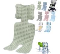 Housse Anti Transpiration Siege Auto,Siege Auto Bebe,Housse de siège bébé été anti-transpiration pour Poussette,Nacelle pour Tapis bébé Enfant,Tapis Rafraîchissant Bébé,Fille Garçon (Vert)