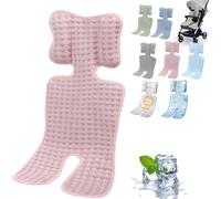 Housse Anti Transpiration Siege Auto,Siege Auto Bebe,Housse de siège bébé été anti-transpiration pour Poussette,Nacelle pour Tapis bébé Enfant,Tapis Rafraîchissant Bébé,Fille Garçon (Rose)