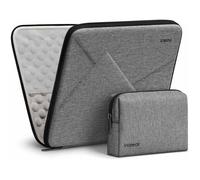 Inateck Antichoc Housse 13 Pouces Compatible avec 13 MacBook Air M3/A3113 M2/A2681 M1/A2337 2025-2018, 13 MacBook Pro M2/A2686 M1/A2338 2022-2016, 12.3 Surface Pro 11/10/9/X/8/7/6/5/4/3, Gris