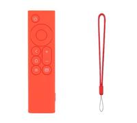 Housse antidérapante pour télécommande Rouge | Points de préhension en silicone, bosses latérales, accès aux boutons moulés, manchon de protection souple