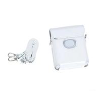Housse Appareil Photo Style pour Fujifilm Link Square - Étui Rigide en PU avec Accès Port d'Impression et pour bandoulière Ajustable (White)