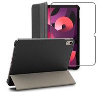 Housse pour iPad 10.9 (2022) Smart Case Support Auto-veille, Noir + Film VERRE Trempé