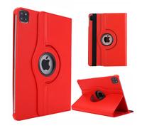 Housse Apple iPad Pro 12.9 Pouces 2022 / iPad Pro 12,9 2021 / iPad Pro 12,9 2020 6e/5e/4eme generation rotative 360 degrés rouge - Etui pochette