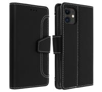 Etui Pour iPhone 11 Clapet Portefeuille Fonction Support Noir