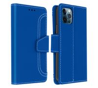 Housse Apple iPhone 12 Pro Max Étui Folio Portefeuille Fonction Support bleu