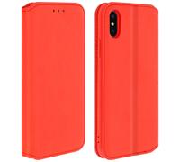 Housse Apple iPhone X / XS Étui Folio Portefeuille Fonction Support Rouge