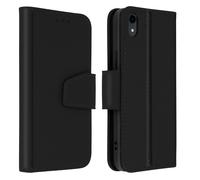 Housse Apple iPhone XR Cuir Porte-carte Fonction Support Premium noir