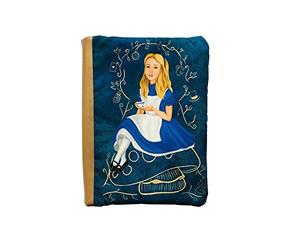 Housse artisanale moyenne à rabat pour livres d'Alice au pays des merveilles + marque-page - Housse en coton bio rembourrée Harry Potter pour adolescents