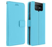 Housse Asus Zenfone 7 ZS670KS / 7 Pro ZS671KS Porte-carte Support Dragonne bleu