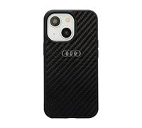 Housse Audi en fibre de carbone - iPhone 14 noir