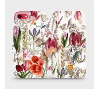 Housse avec rabat pour iPhone SE 2020, Mobiwear Book, bouquet de fleurs