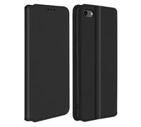Housse - AVIZAR - iPhone SE 2020 / 8 / 7 - Éco-cuir - Noir - Fonction support