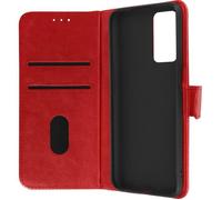 Housse - AVIZAR - Oppo A16 et A16s - Rouge - Rigide - Fonction Support Vidéo
