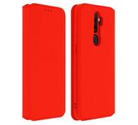 Étui pour Oppo A9 2020 Porte-carte Support Vidéo Clapet Magnétique Rouge