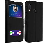 Housse - AVIZAR - Samsung Galaxy A20e - Protection Intégrale - Fonction Stand - Noir