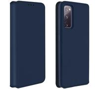 Housse - AVIZAR - Samsung Galaxy S20 FE - Éco-cuir - Fonction Support - Bleu