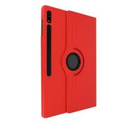 Housse pour Samsung Galaxy Tab S8 Ultra Clapet Support Rotatif 360° Rouge