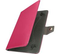 Avizar Housse pour tablette 10 pouces universelle Effet cuir vieilli Support vidéo Fuchsia