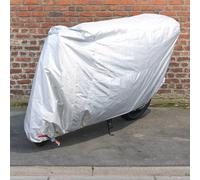 Mottez Housse moto A070P – Polyester 70 deniers, élastiques/sangle/œillets, 230x100x125 cm